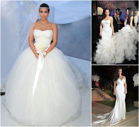 kim kardashian dresses wedding.